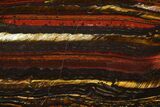 Polished Tiger Iron Stromatolite - Billion Years #129195-1
